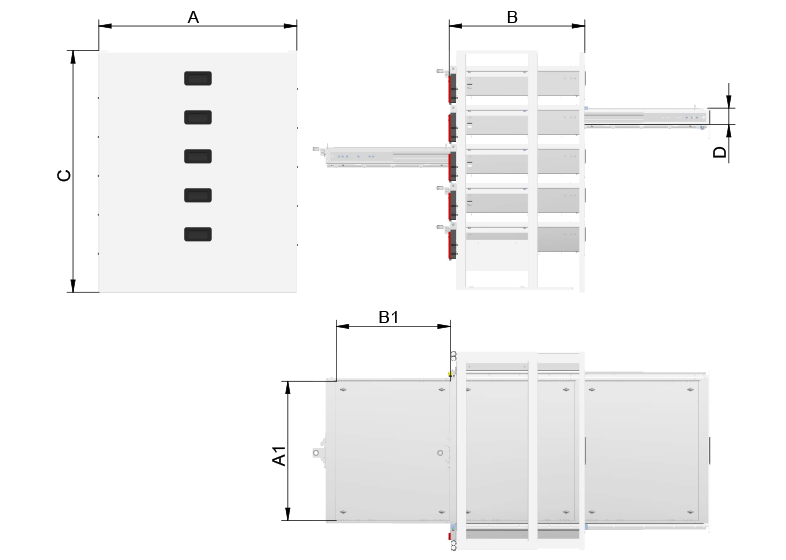 drawer-system - CAD-Zeichung